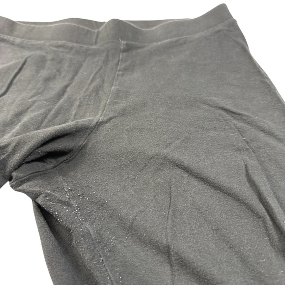 LC Lauren Conrad Leggings Women's Size L Solid Black High Cotton 95/5 Stretch - Picture 9 of 9